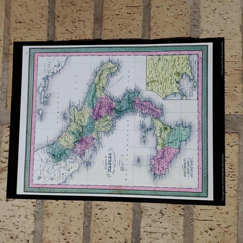 Kingdom of Naples or The Two Sicilies Map